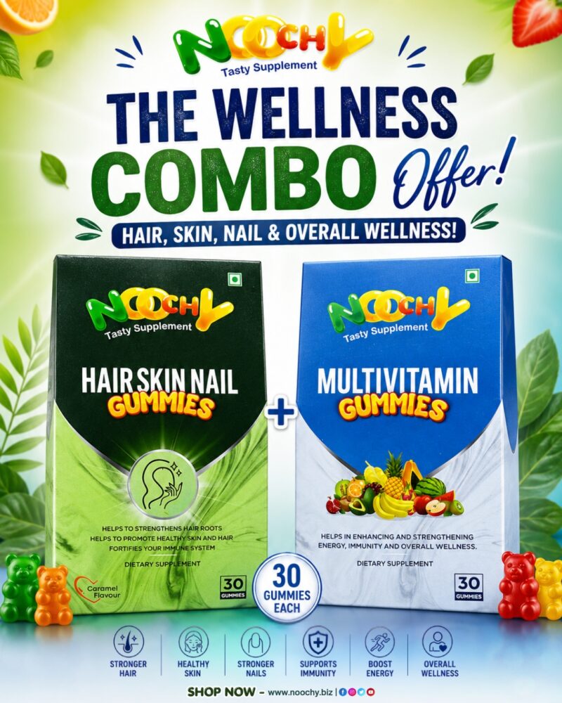 Noochy Multivitamin and Hair Skin Nail Gummies